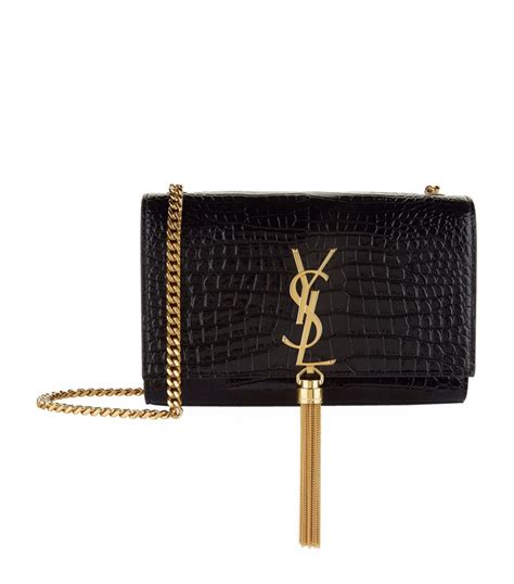 ysl saint laurent classic kate clutch bag with tassel|KATE SMALL TASSEL IN CROCODILE.